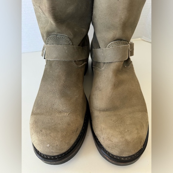 Vintage Nana Works Sonora Double H Leather Biker Moto Boots Men’s Size 9 - Picture 5 of 14